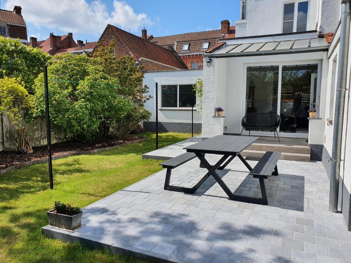 Trendy, Authentieke Woning Met Groot Terras En Tuin Villa Brugge Dış mekan fotoğraf